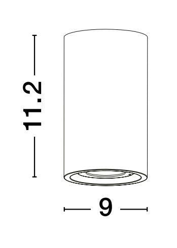 Applique extérieure Emile grise, verre (9540210)