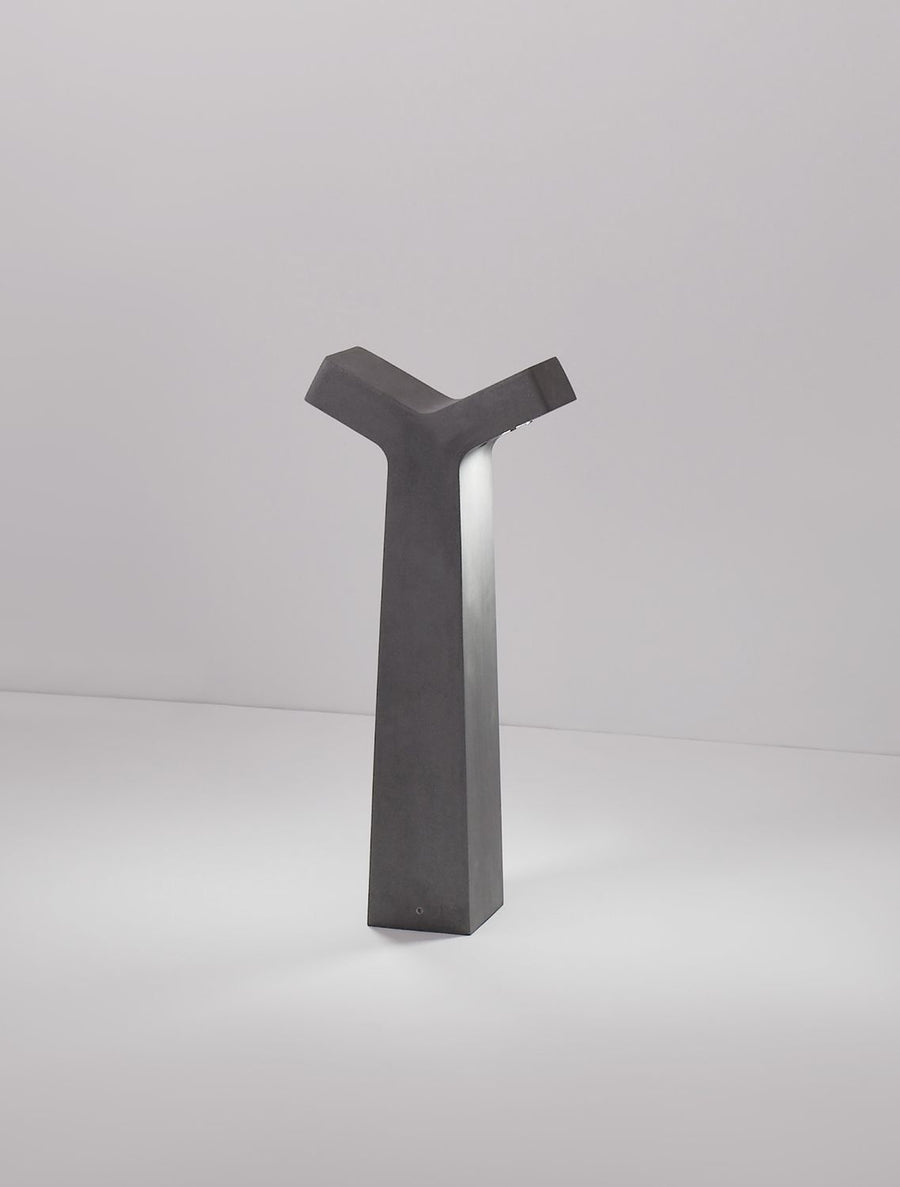 Borne extérieure Aran grise, verre, H 70 cm (9540211)