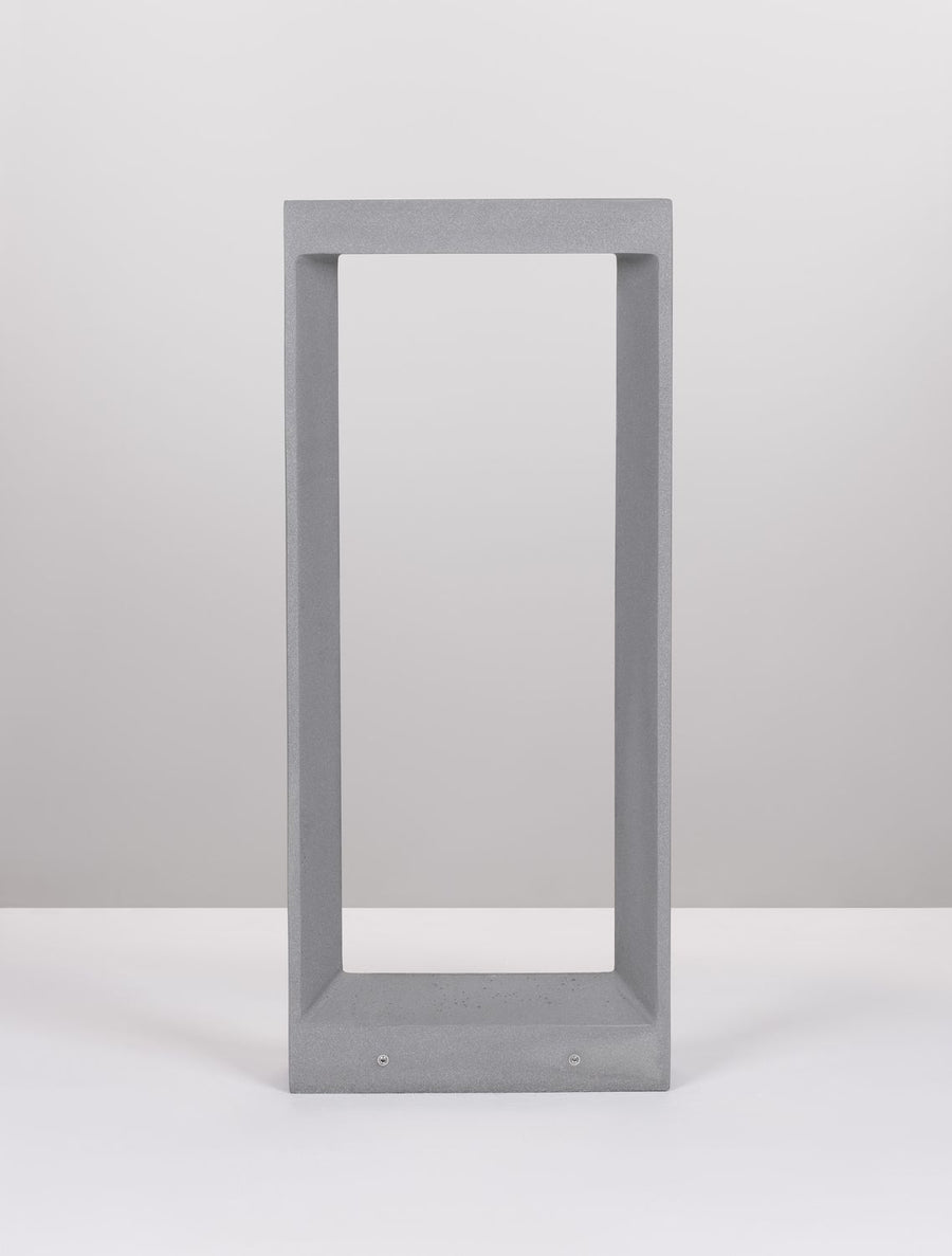 Borne extérieure Cairo grise, verre, H 65 cm