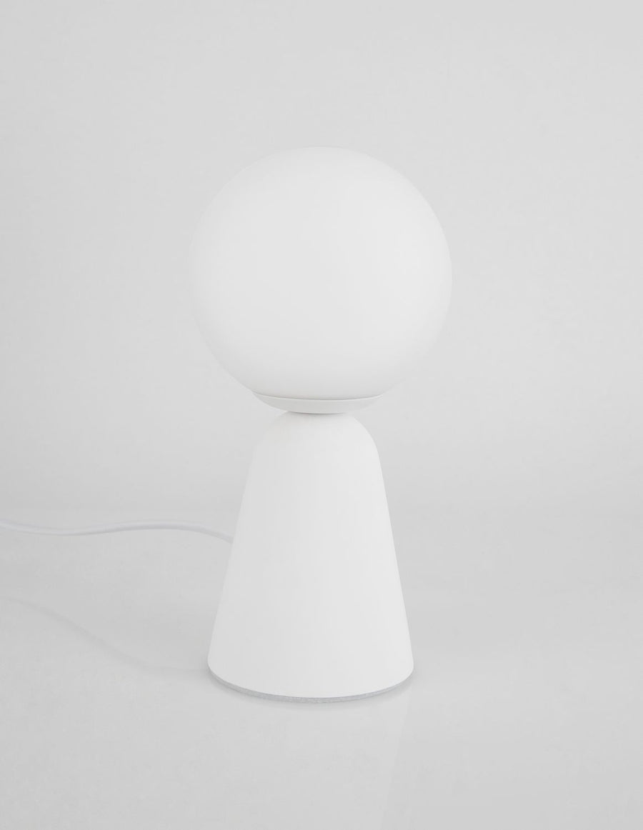 Lampe à poser Zero blanche, verre