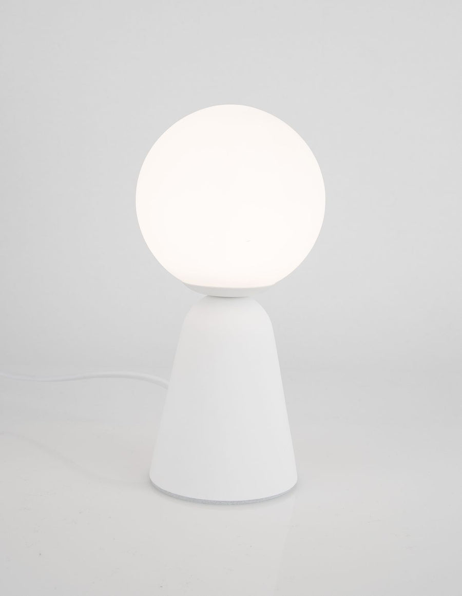Lampe à poser Zero blanche, verre
