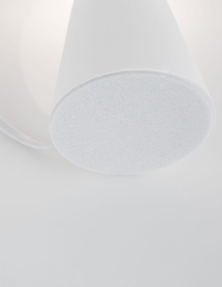 Lampe à poser Zero blanche, verre