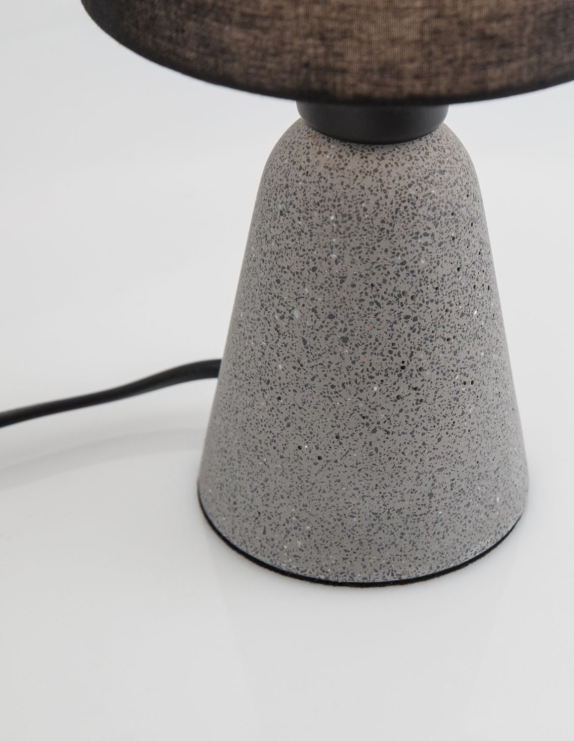 Lampe à poser Zero grise, béton