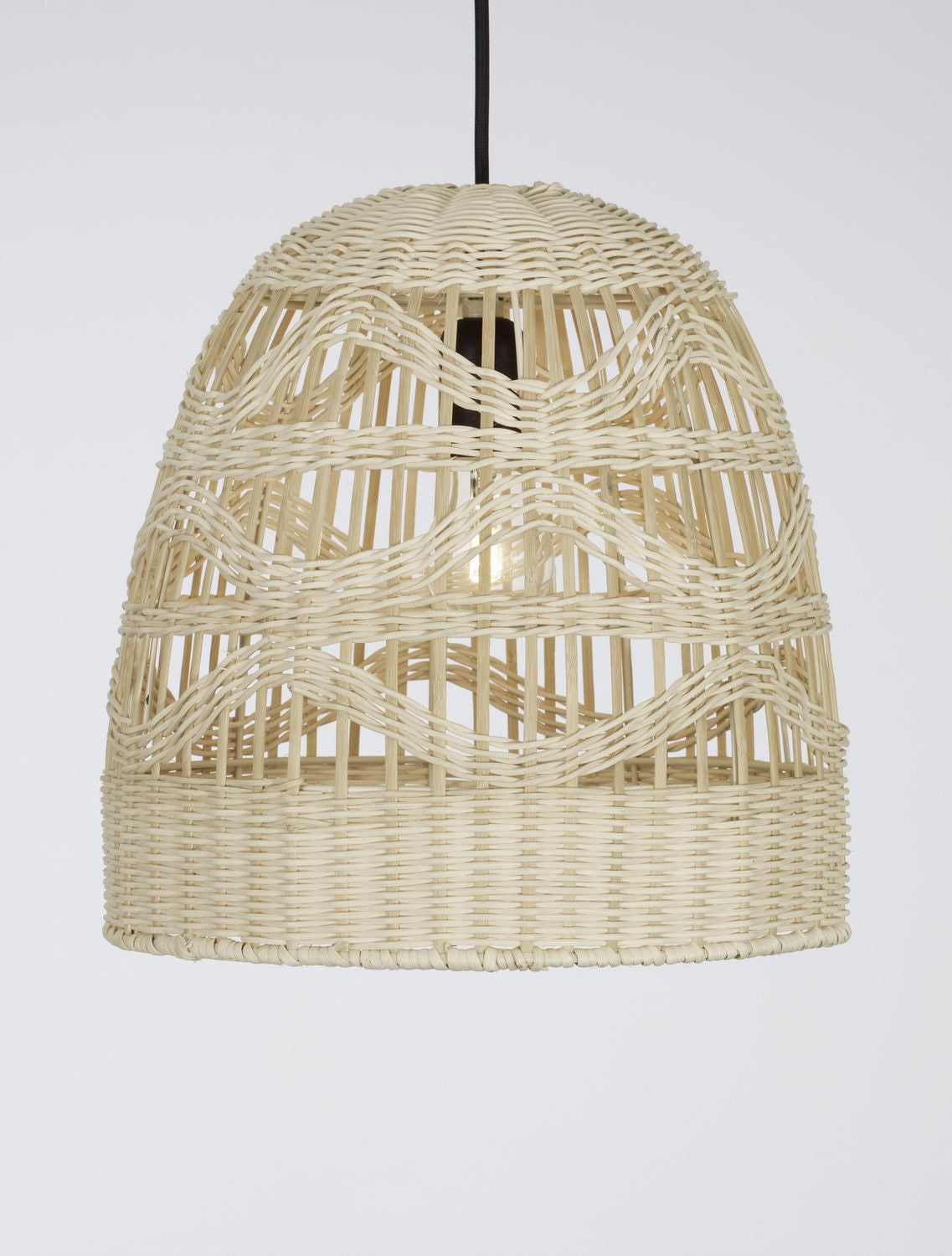 Suspension Marlo beige, rotin, H 185 cm (9586505)