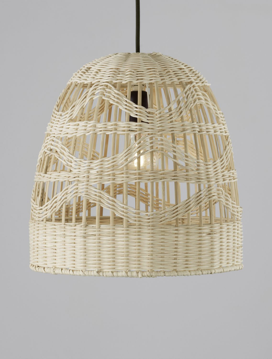 Suspension Marlo beige, rotin, H 185 cm (9586505)