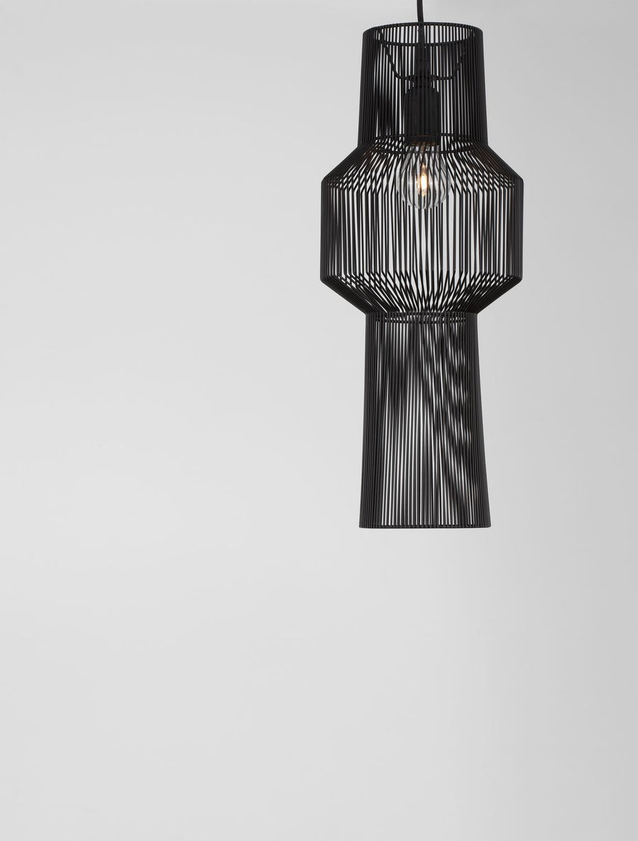 Suspension Bredo noire, H 195 cm
