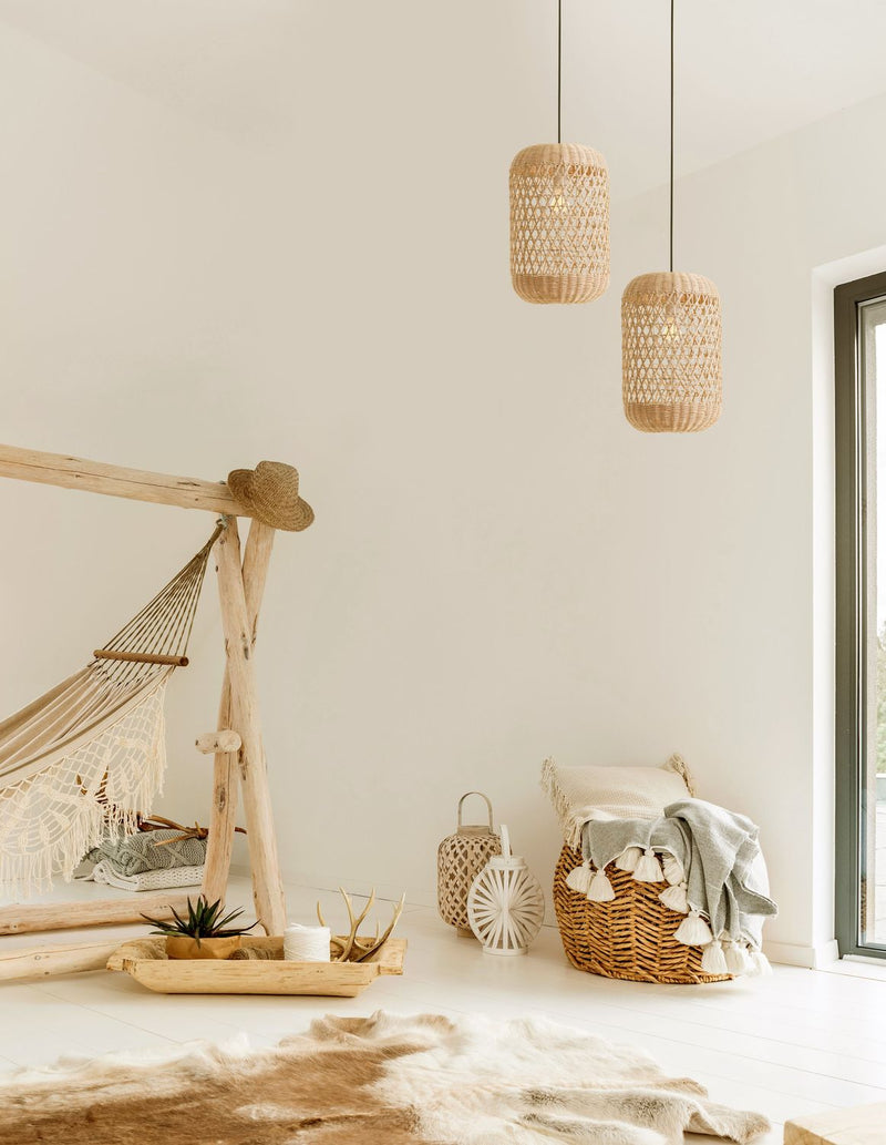 Suspension Aurora beige, rotin, H 250 cm (9587161)