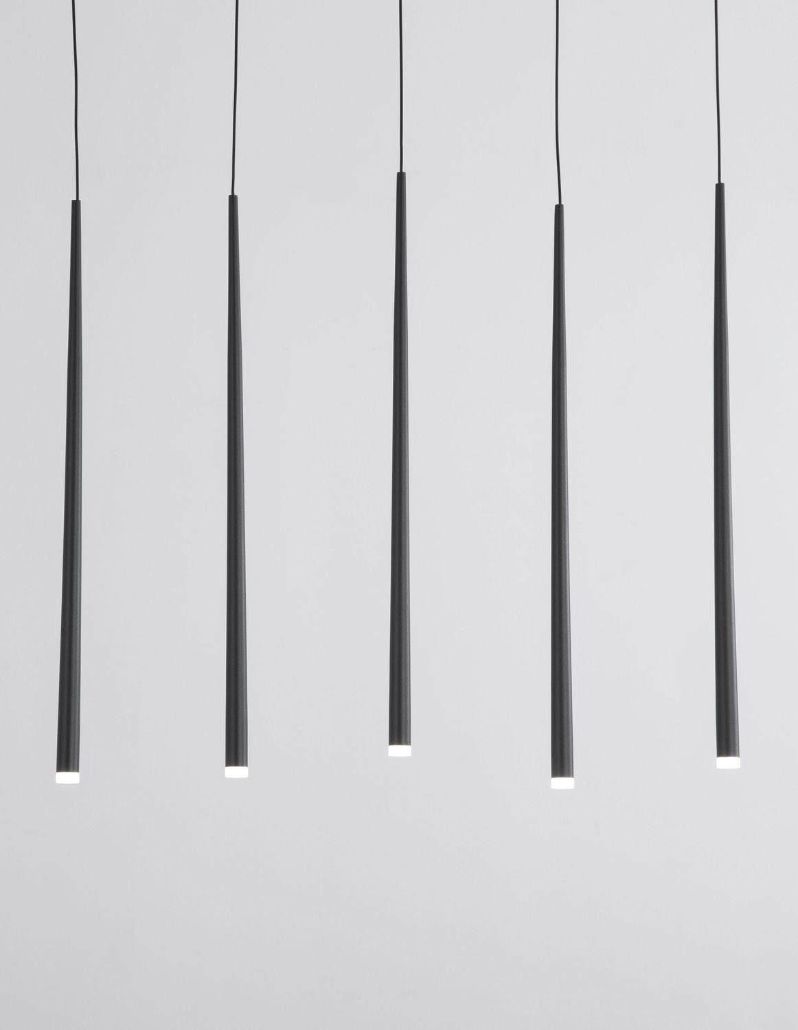 Suspension Giono noire, H 230 cm (9601007)