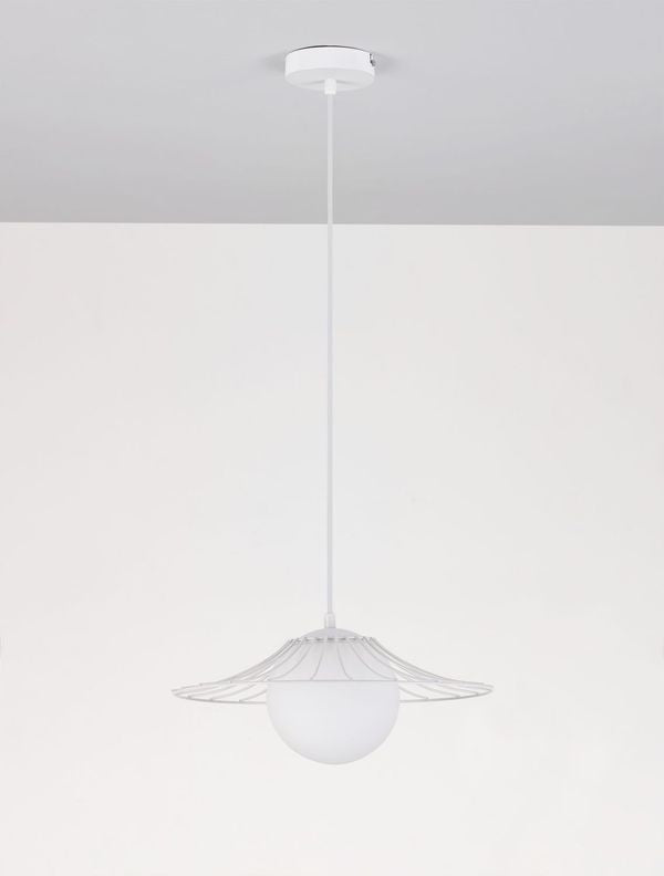 Suspension FLY blanche, verre