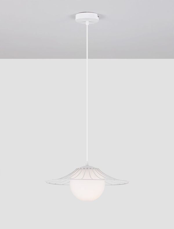 Suspension FLY blanche, verre