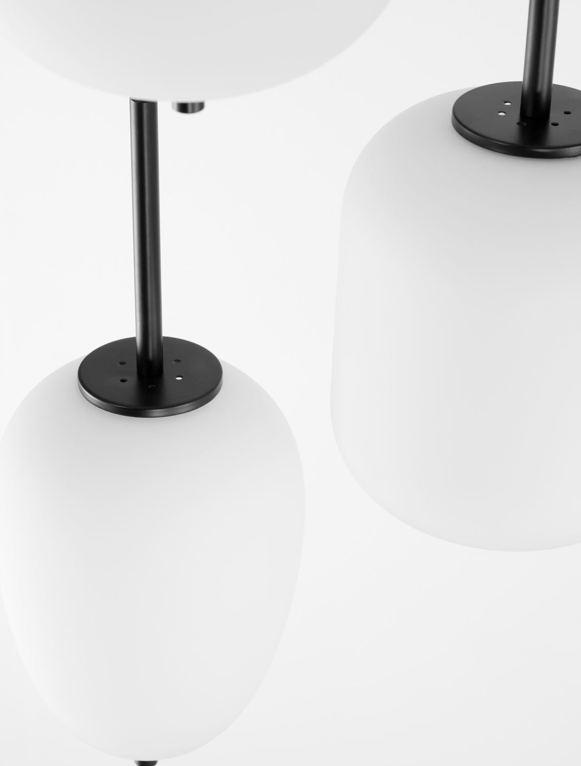 Suspension Lato 3 lumières noire, verre (9624078)