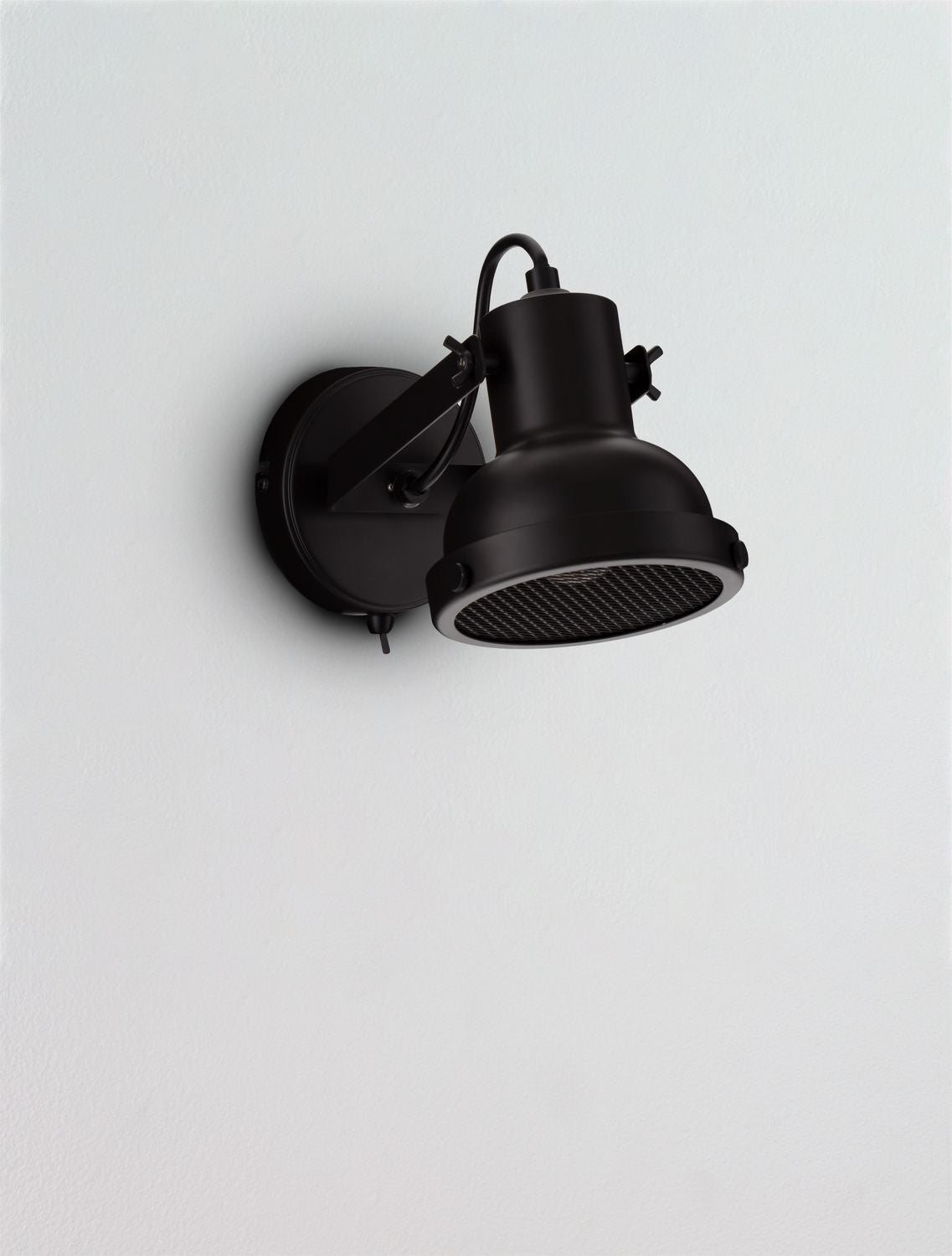Applique murale Ruvi noire, L 18 cm