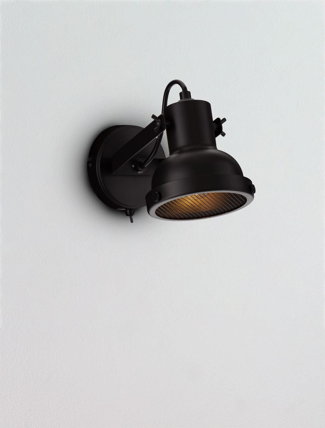 Applique murale Ruvi noire, L 18 cm