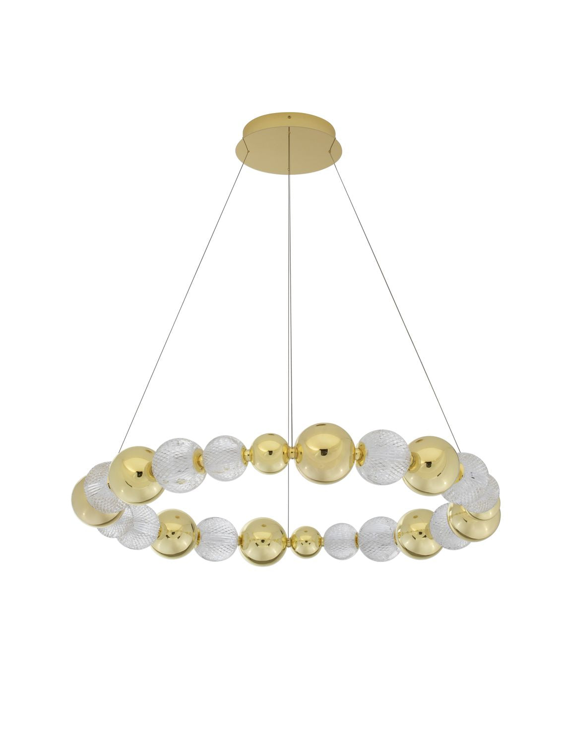 Suspension Brille dorée, H 120 cm (9695202)