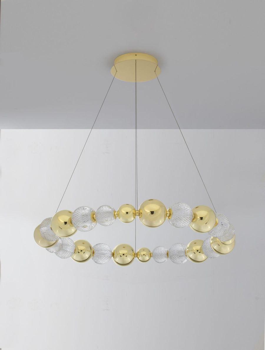 Suspension Brille dorée, H 120 cm (9695202)