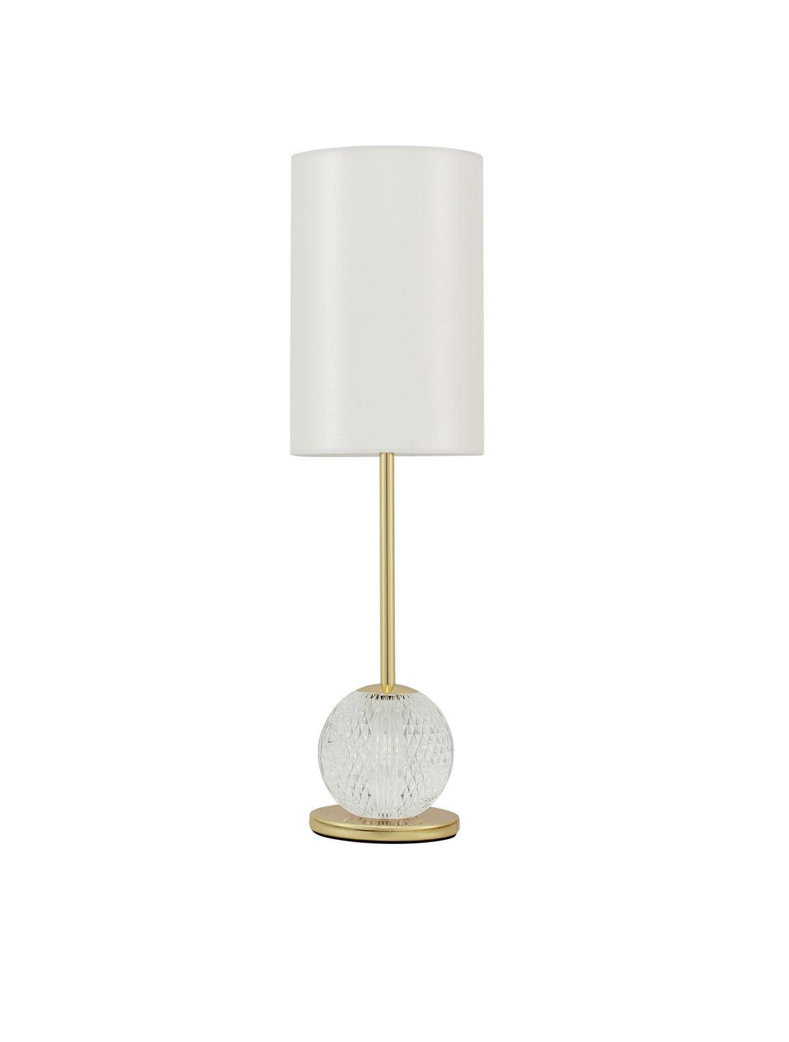 Lampe à poser Brille dorée, H 54 cm