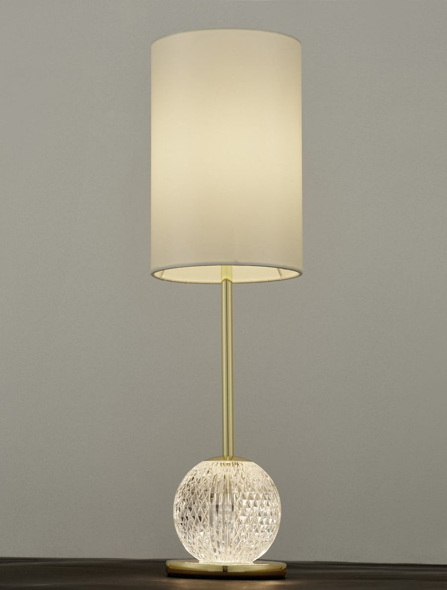 Lampe à poser Brille dorée, H 54 cm