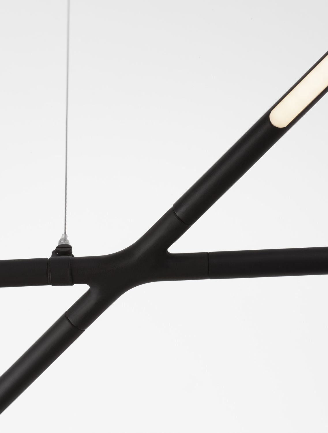 Suspension Raccio noire, H 200 cm (9695213)