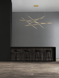 Suspension Raccio laiton, H 200 cm (9695215)