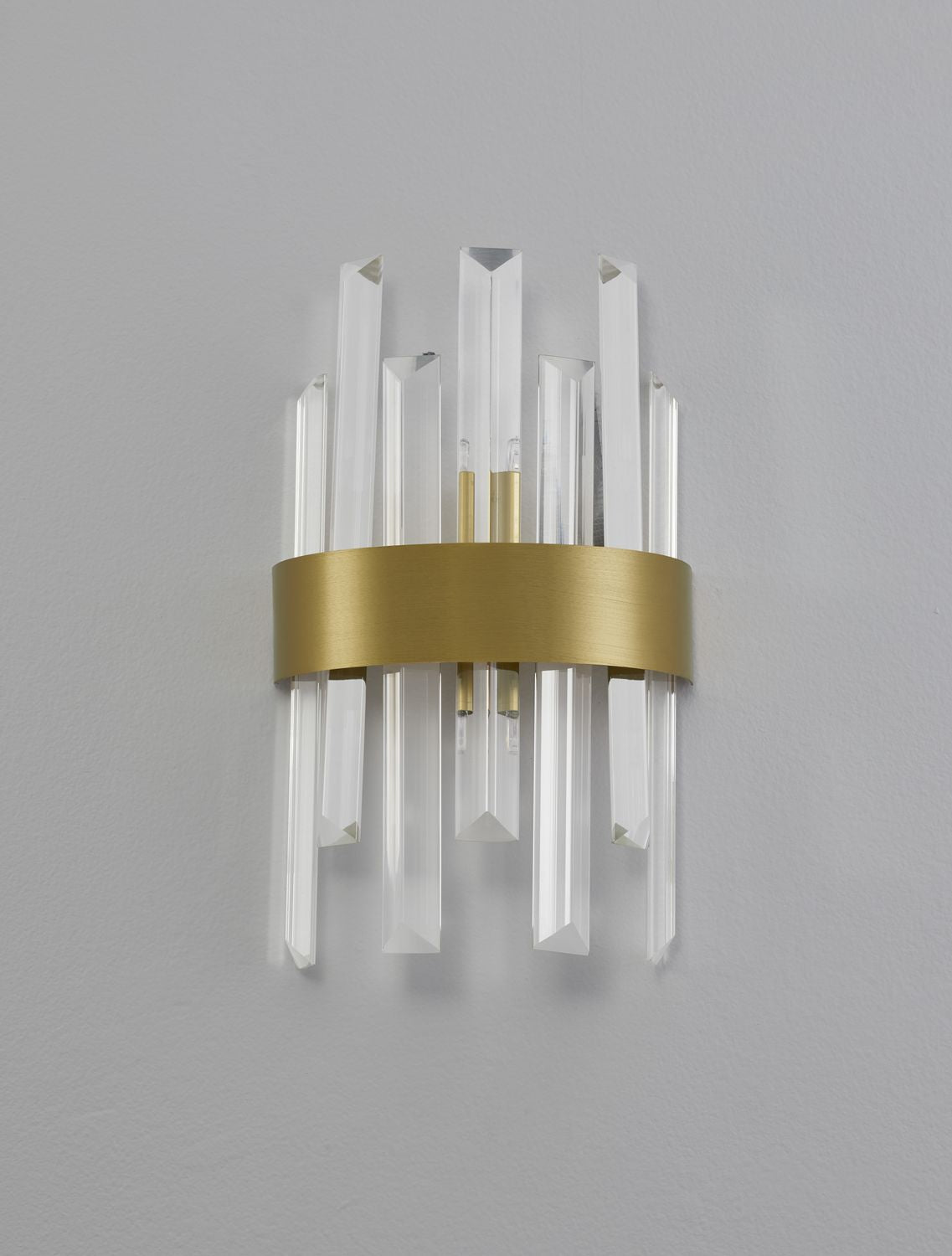 Applique murale Crown dorée, cristal