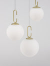 Suspension Hook dorée, verre, H 180 cm (9695223)