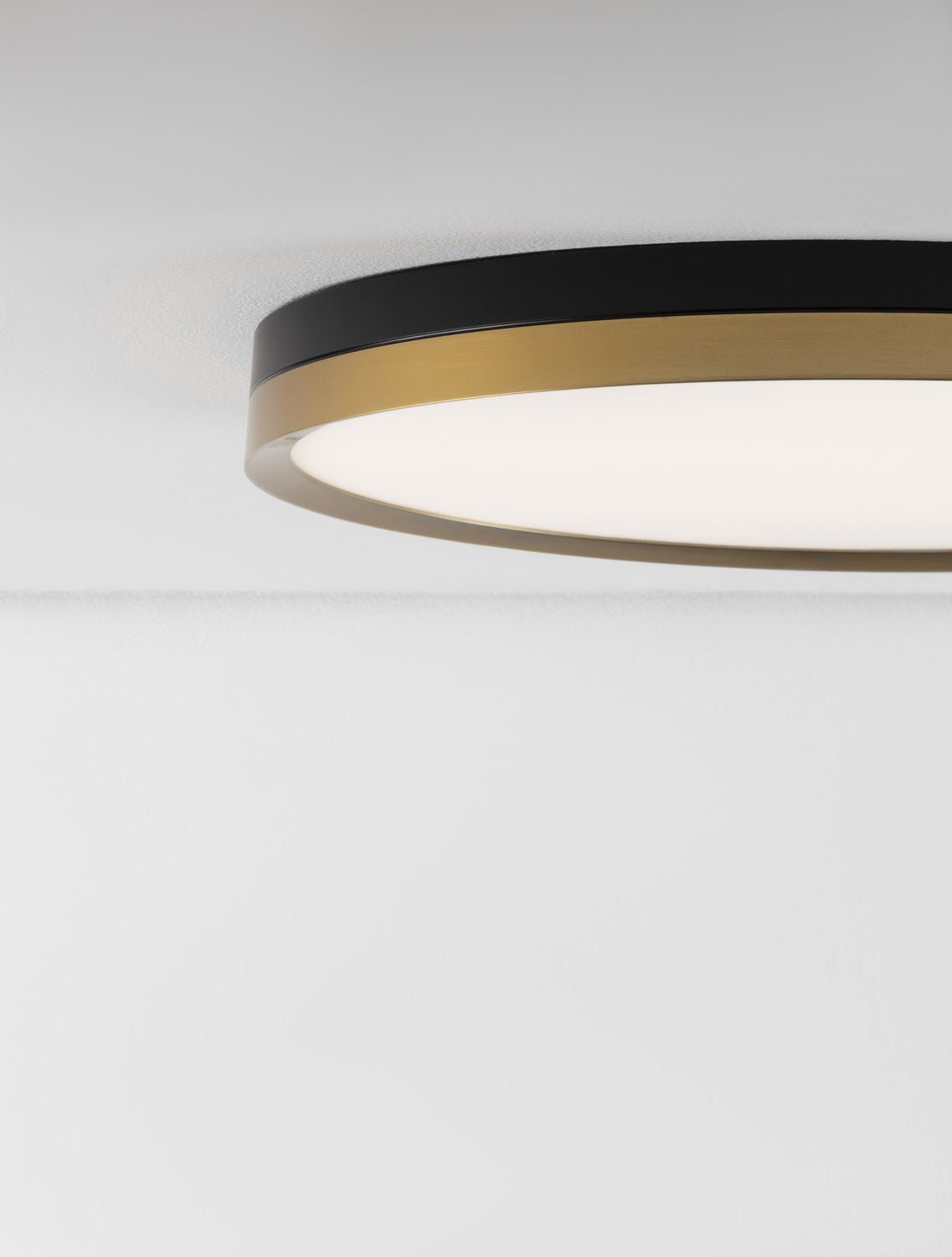 Plafonnier Cantria noir, Ø 50 cm