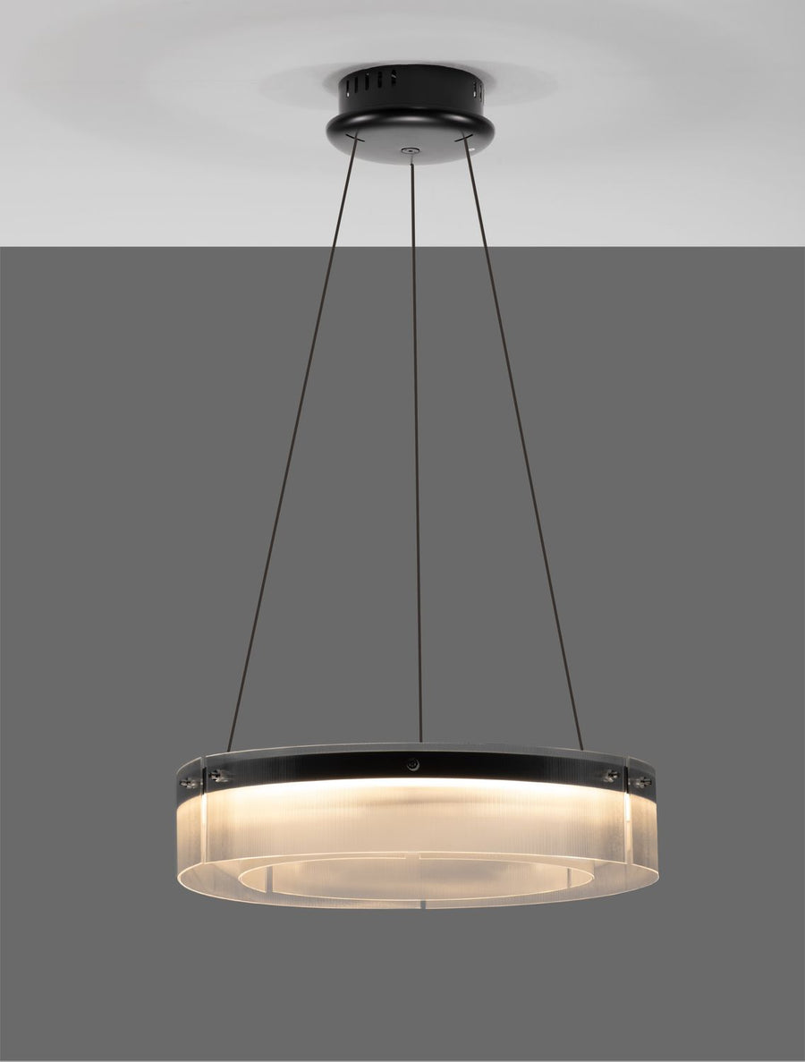Suspension Pauline noire, verre (9695261)