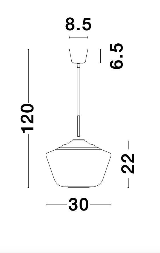 Suspension Veiro noire, verre (9724141)
