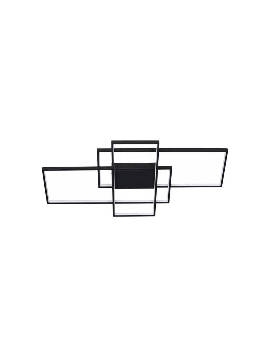 Plafonnier Clea noir, L 100 cm