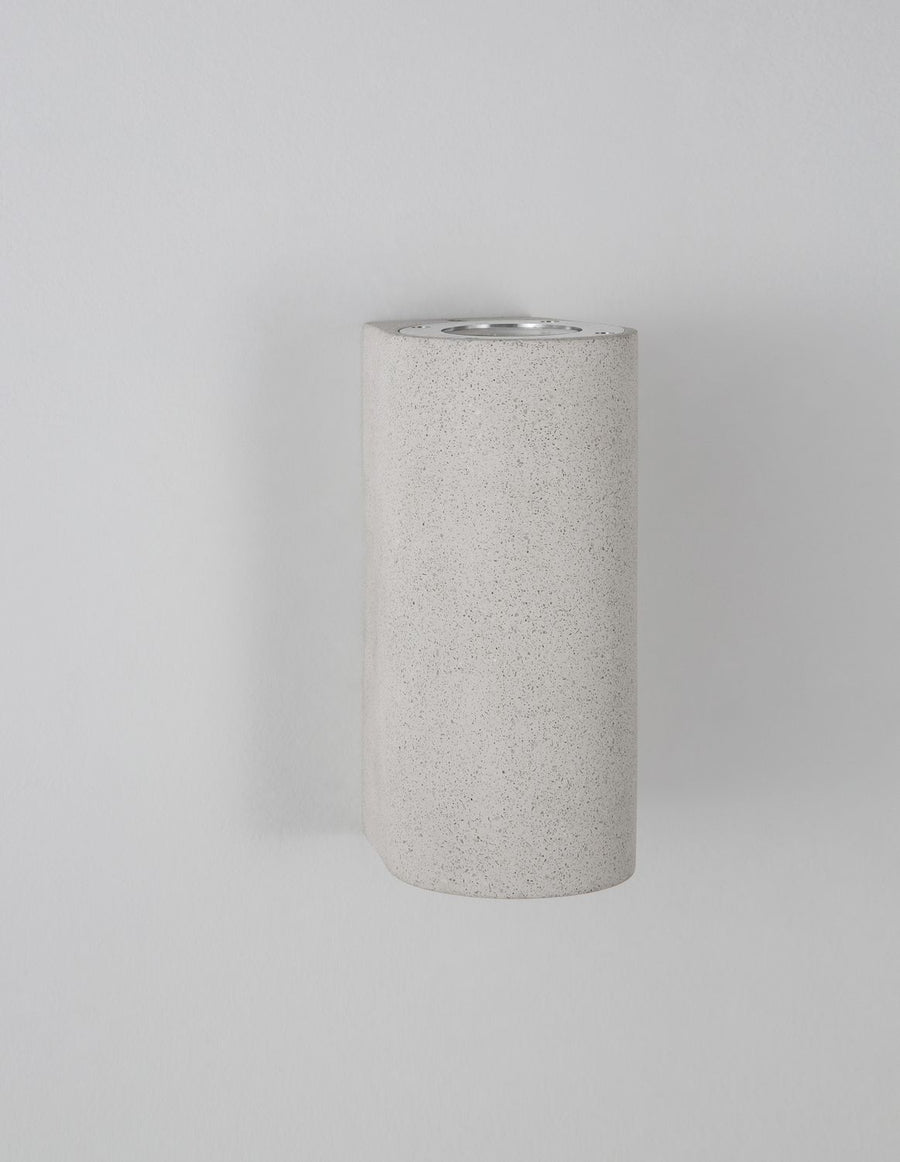 Applique extérieure Lido blanche, H 18 cm