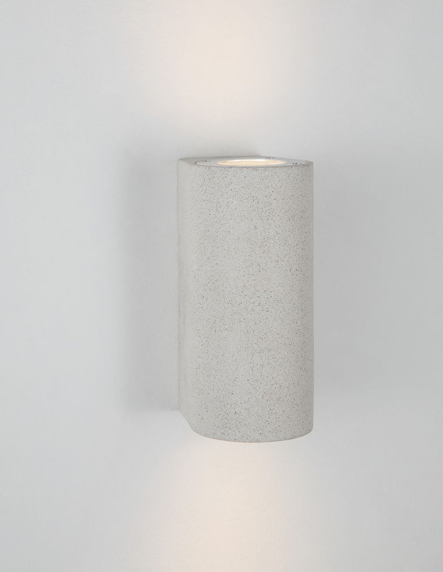 Applique extérieure Lido blanche, H 18 cm