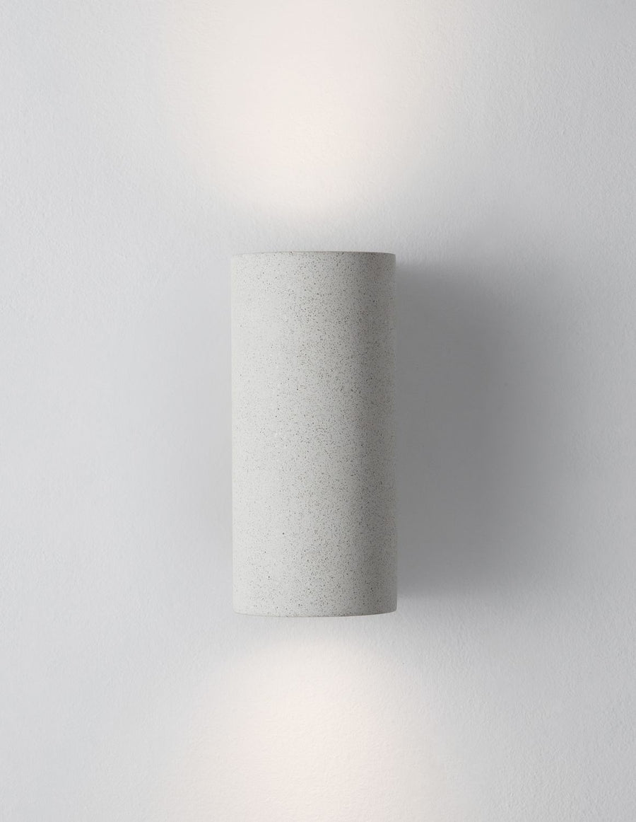 Applique extérieure Lido blanche, H 18 cm