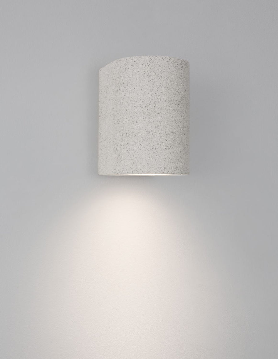 Applique extérieure Lido blanche, H 12 cm