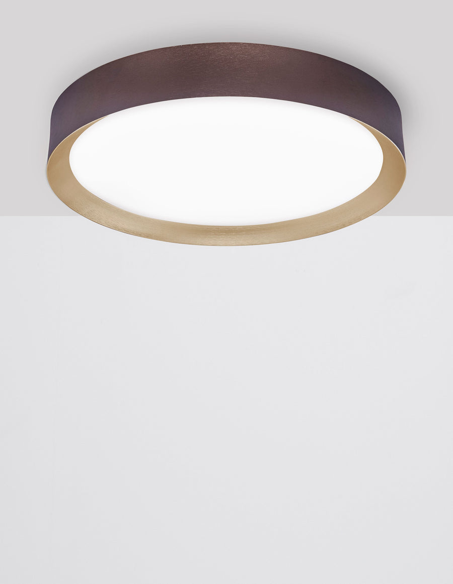 Plafonnier Luton marron