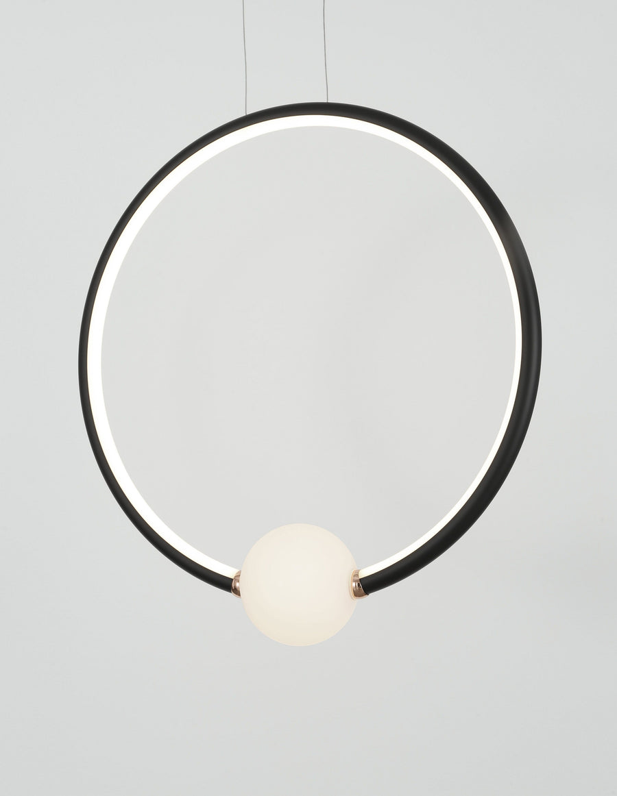 Suspension Celia noire, verre (9820605)