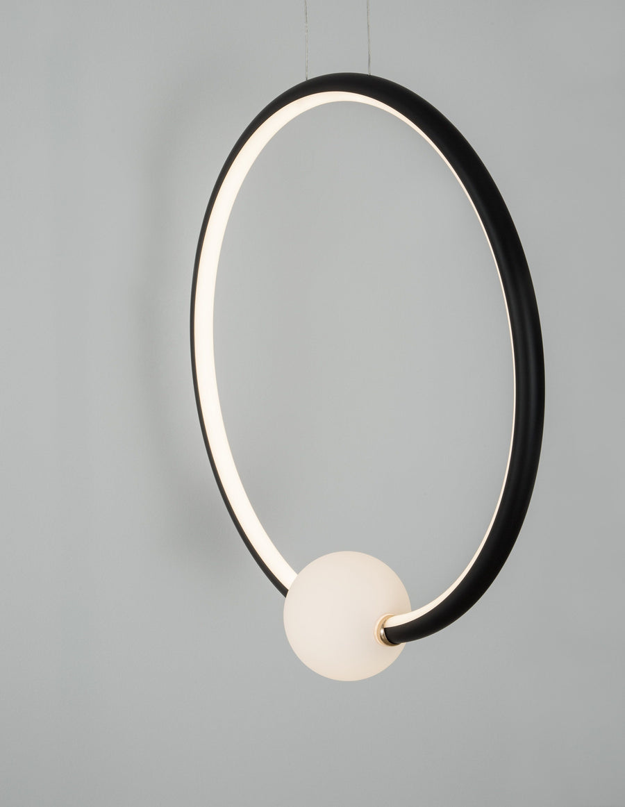 Suspension Celia noire, verre (9820605)