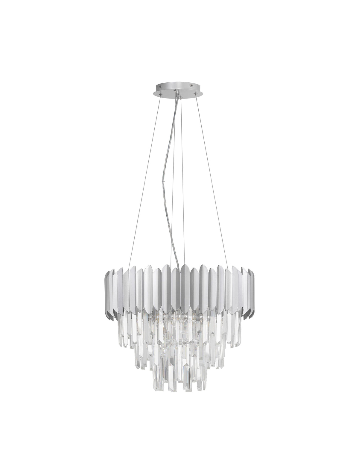 Produit de face sur fond blanc, vue d'ensemble de la suspension
