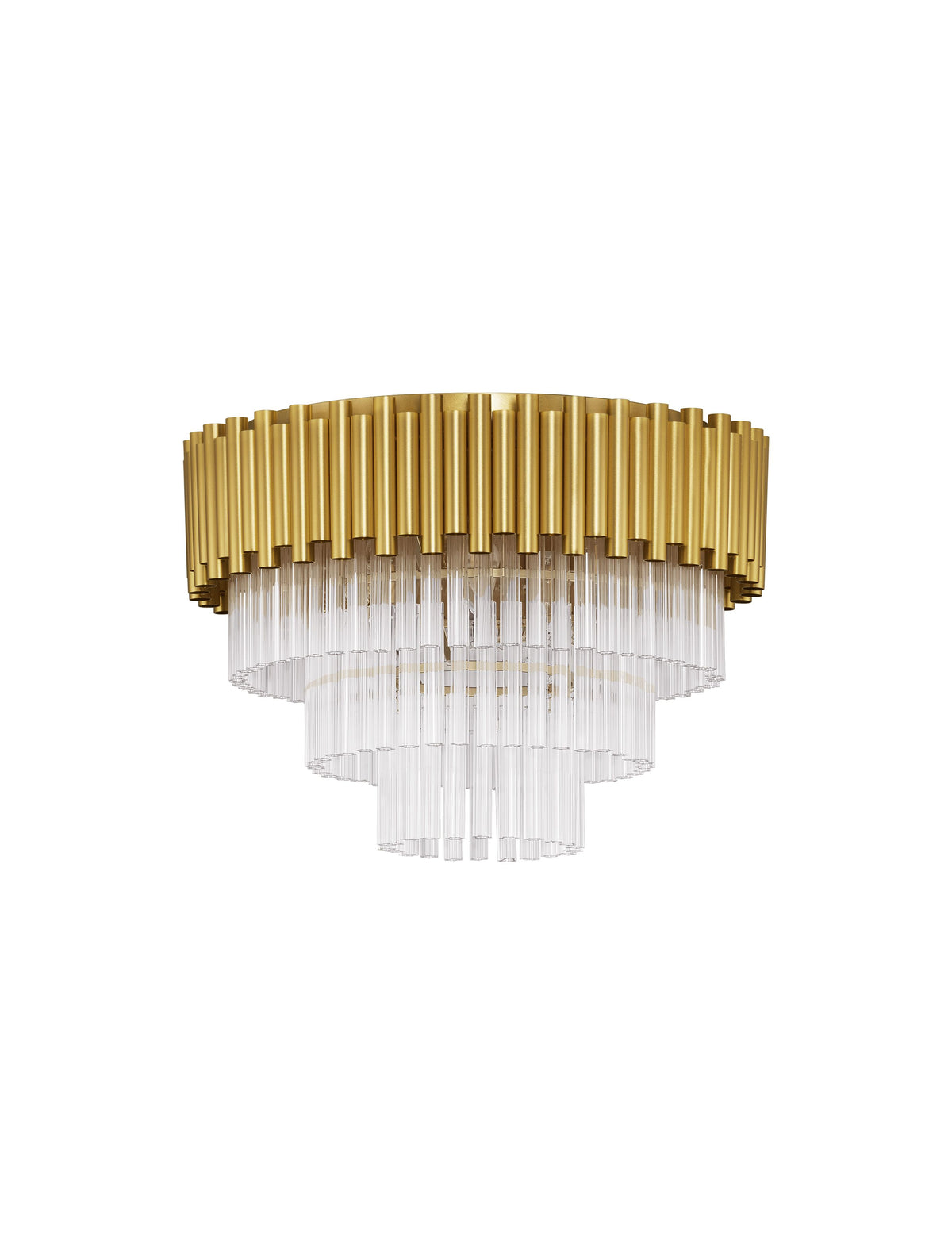 Plafonnier Magnolia 6 lumières doré, cristal (9824079)
