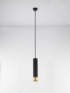 Suspension Picto noire et dorée (9911529)