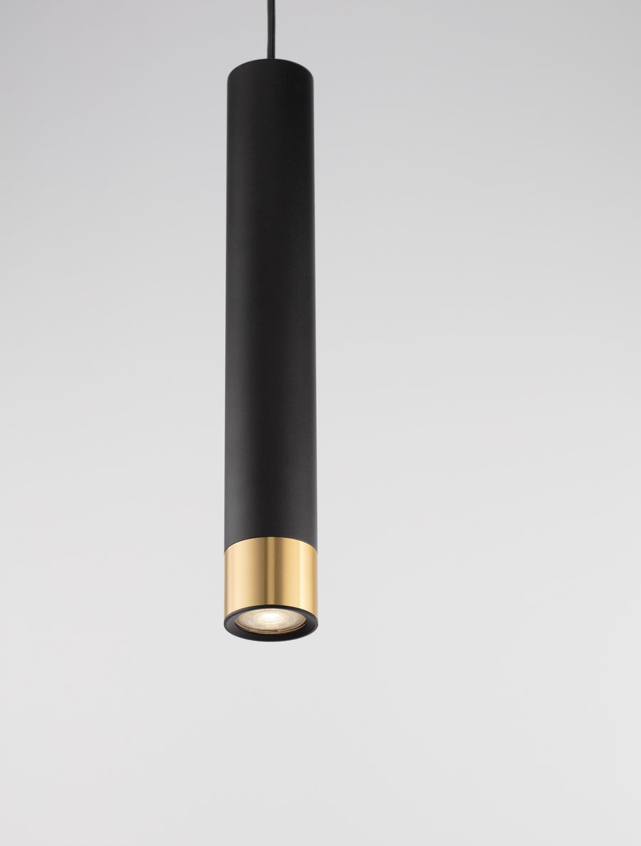 Suspension Picto noire et dorée (9911530)