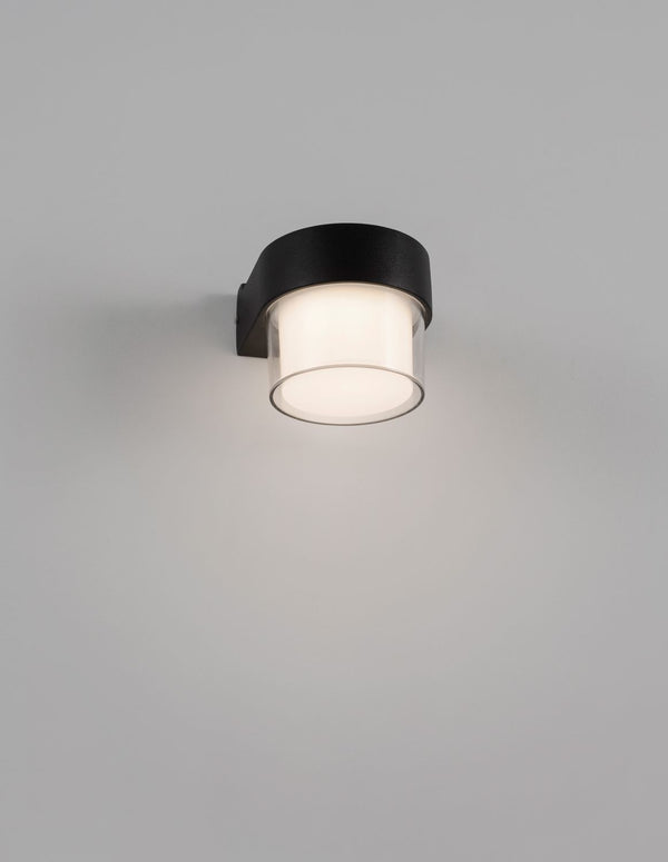 Applique extérieure Darf noire, L 10,6 cm