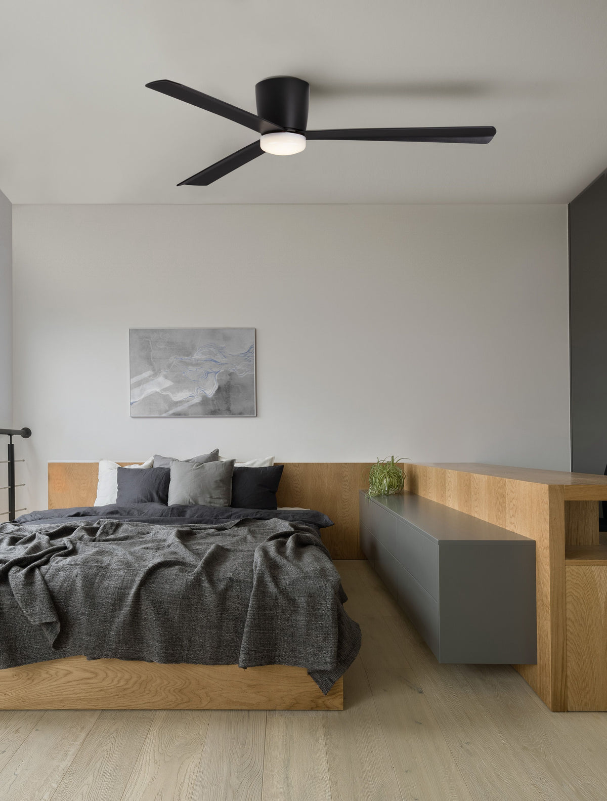 Ventilateur de plafond lumineux Dell noir