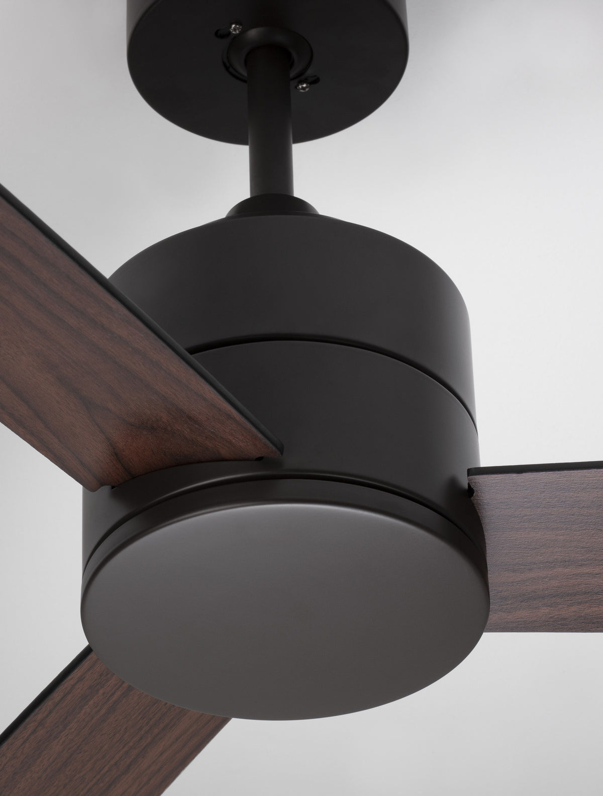 Ventilateur de plafond lumineux Axel noir, bois