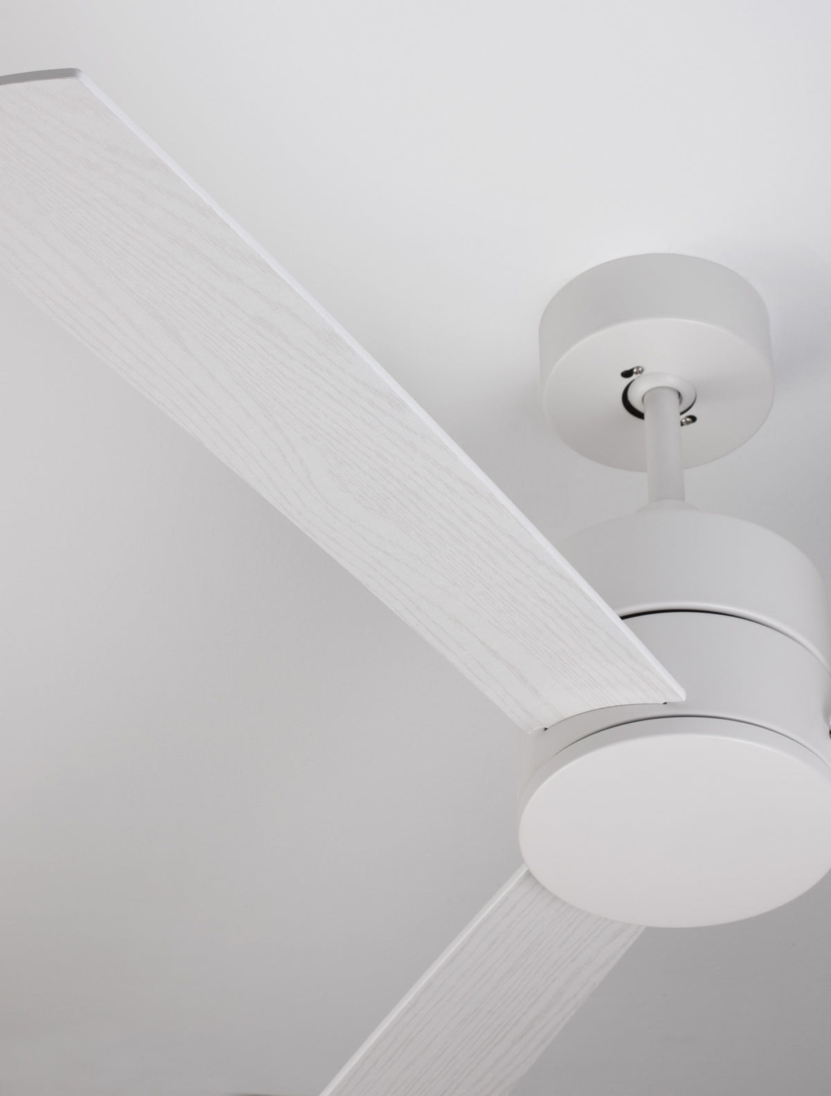 Ventilateur de plafond lumineux Axel blanc, bois
