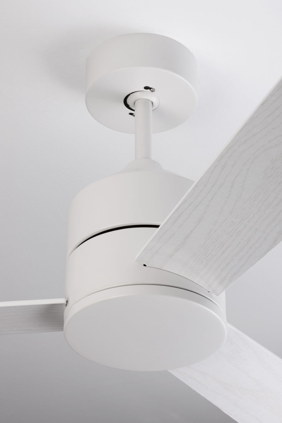 Ventilateur de plafond lumineux Axel blanc, bois