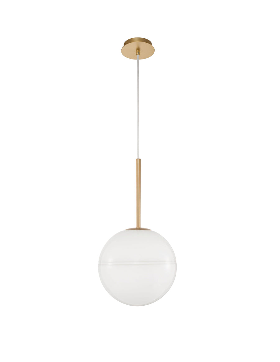 Suspension Cantona dorée, verre