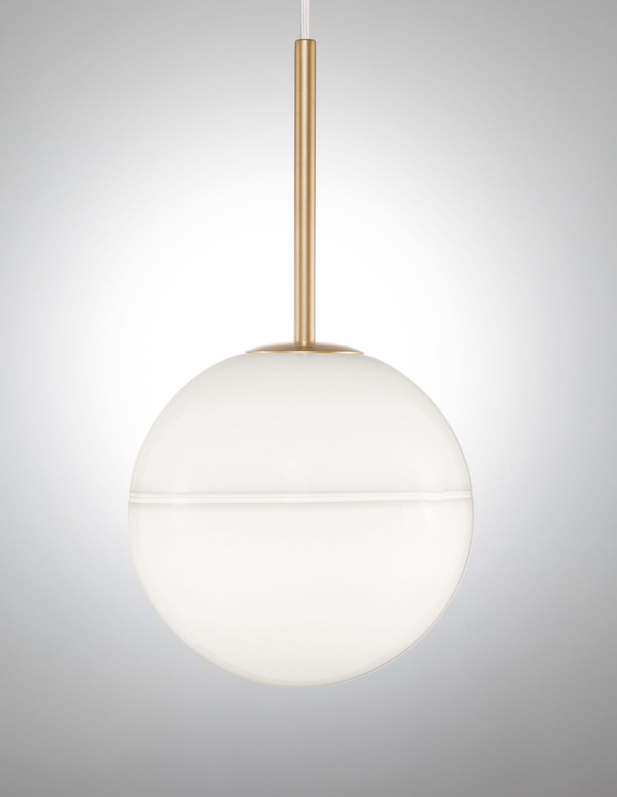 Suspension Cantona dorée, verre