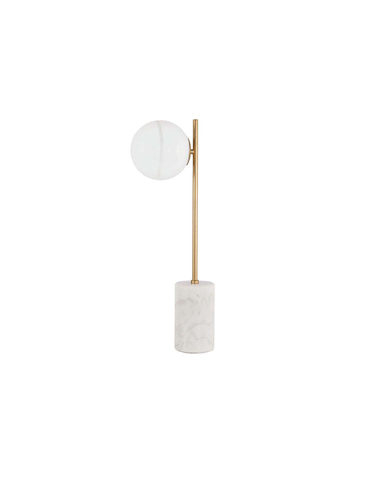 Lampe à poser Cantona dorée, verre