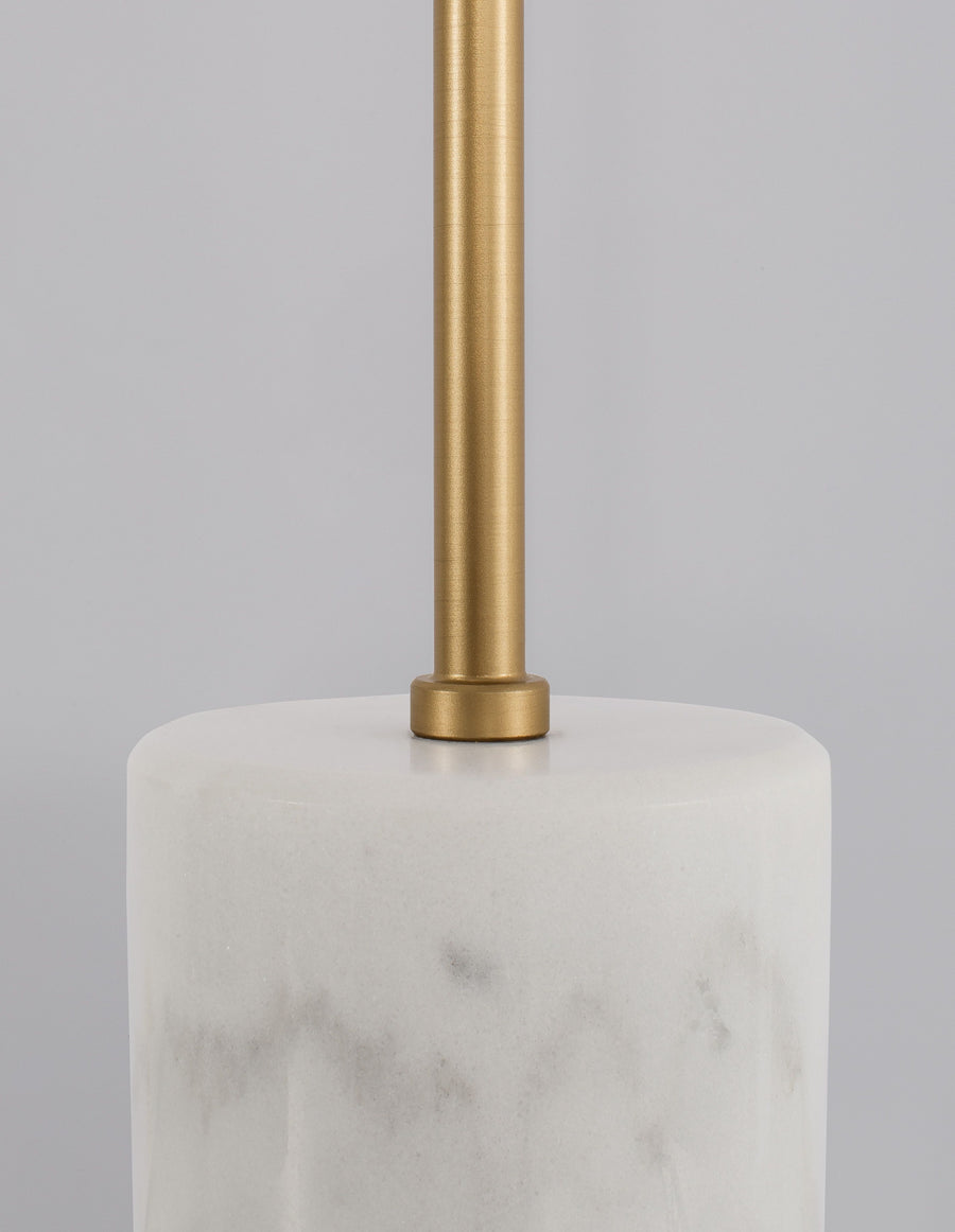 Lampe à poser Cantona dorée, verre