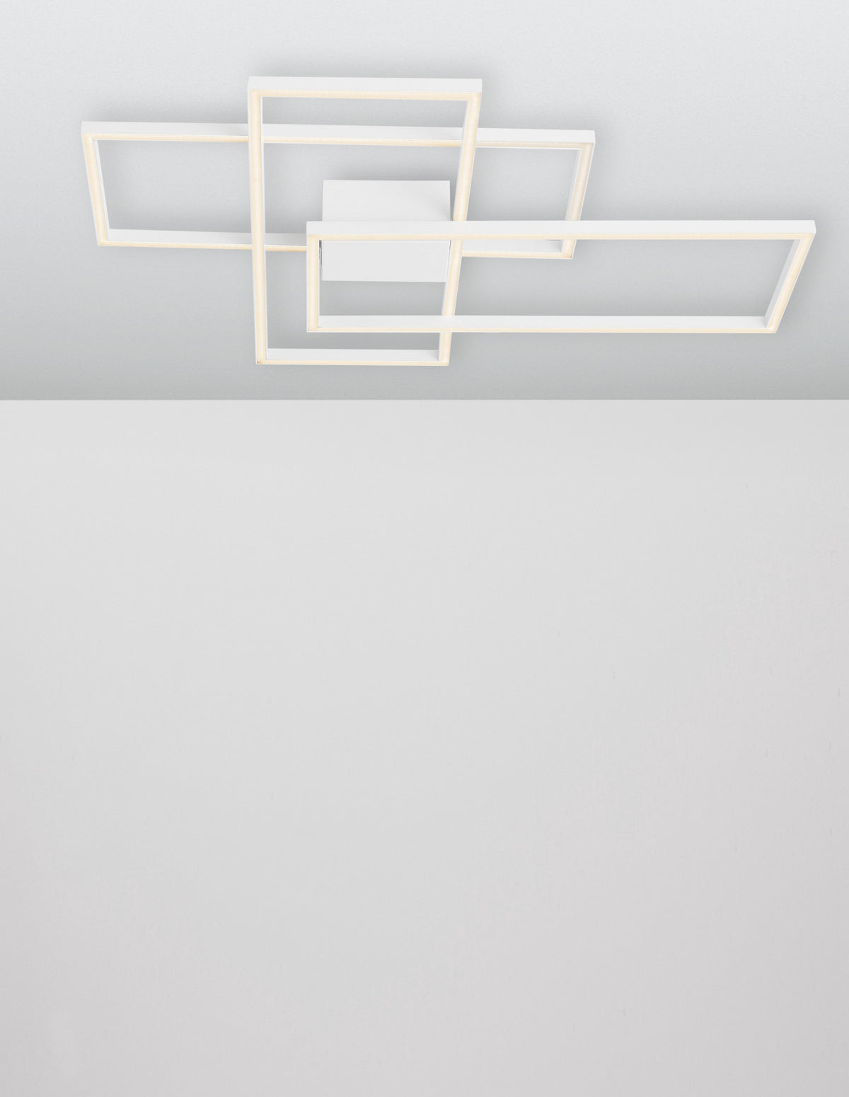 Plafonnier Bilbao blanc, L 90 cm